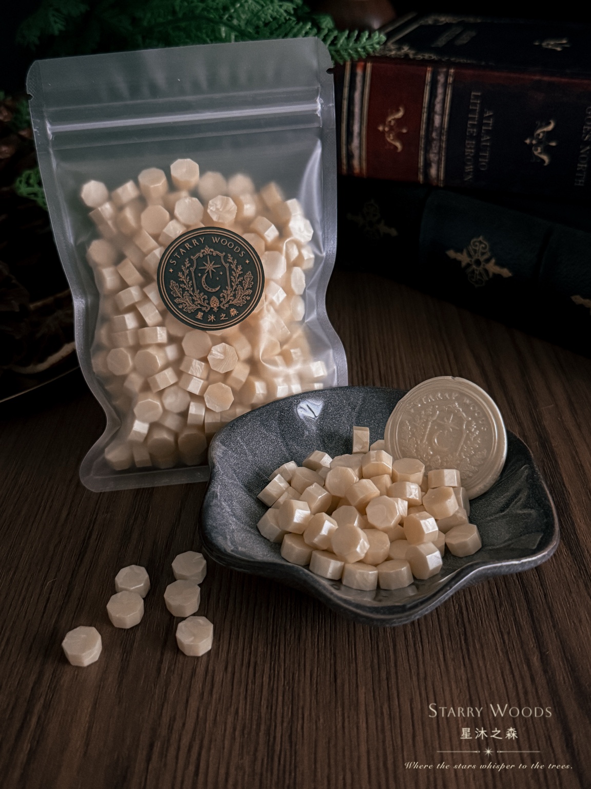 香檳黃單色封蠟粒袋裝商品